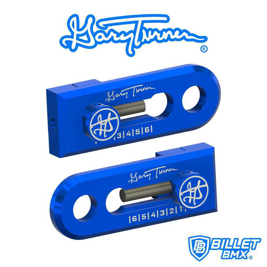 GARY TURNER GT X BILLET BMX CHAIN TENSIONERS 3/8" 10mm AXLE PAIR