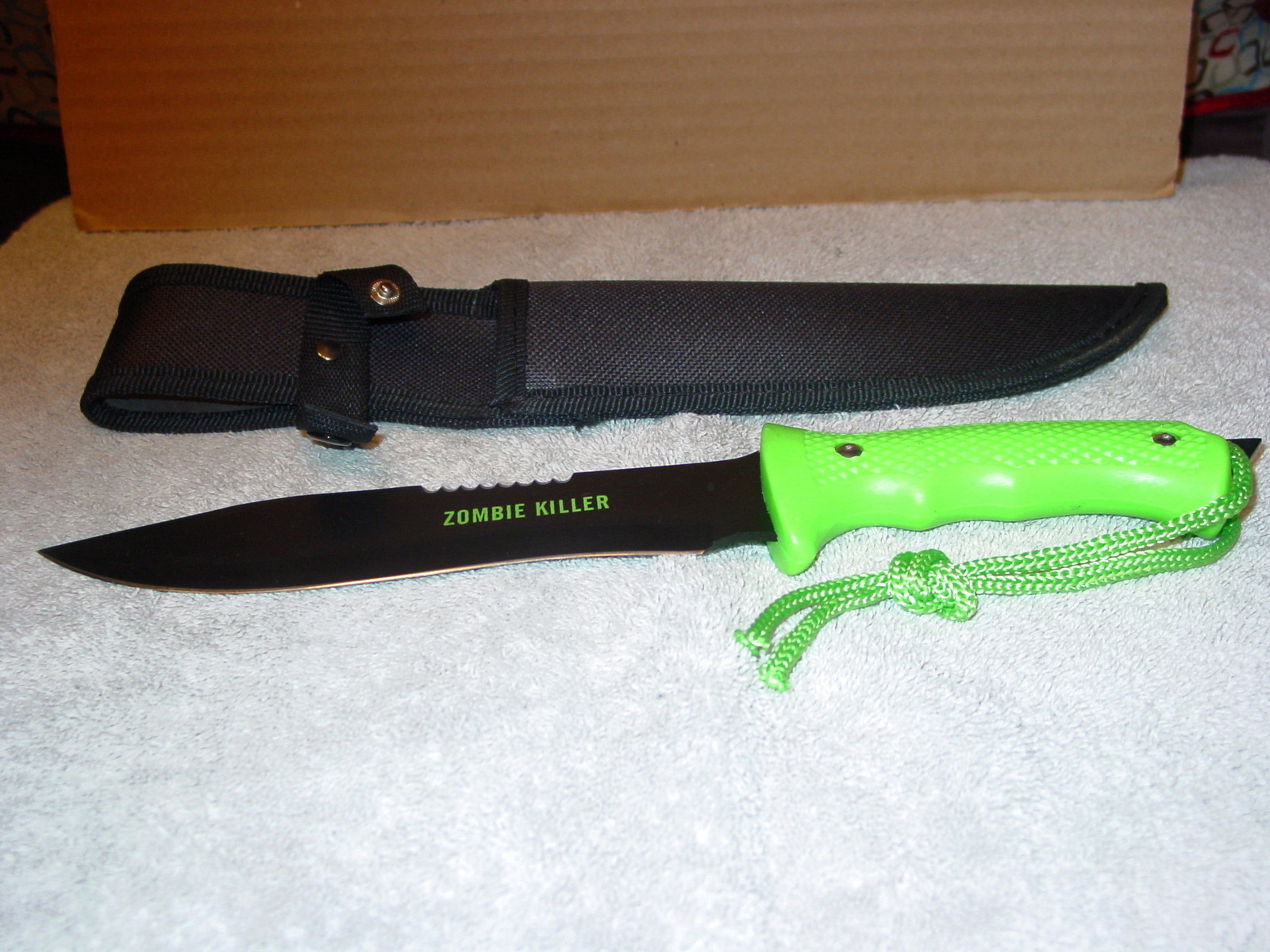 ZOMBIE KILLER SURVIVAL KNIFE DAGGER WITH SHEATH #4