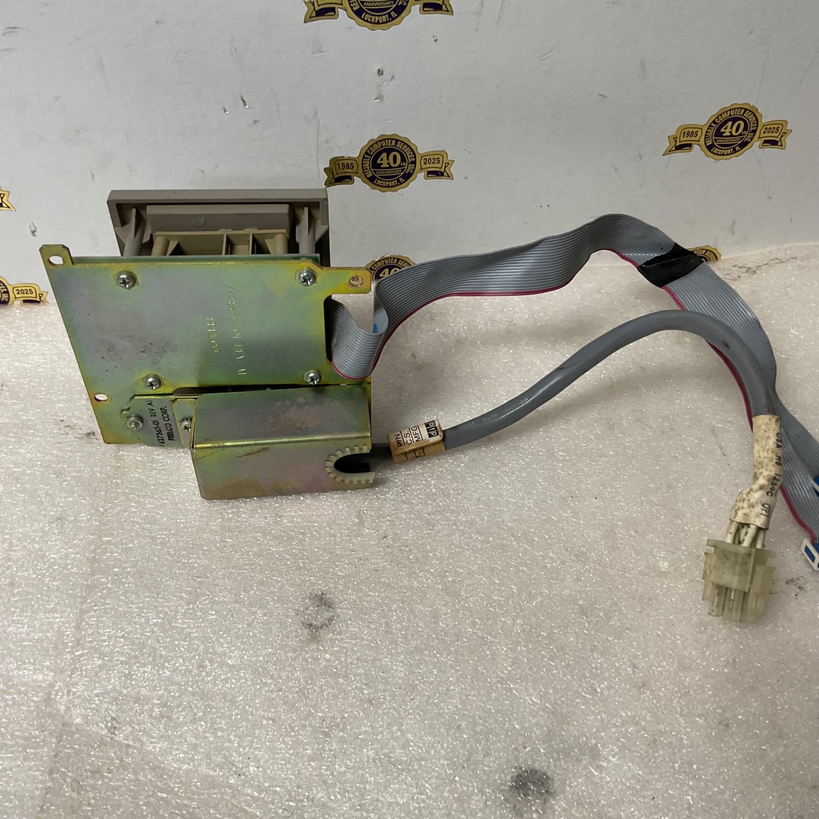 DEC Digital Equipment 70-20695-01 Micro PDP-11 4 button Control Panel 2 cables