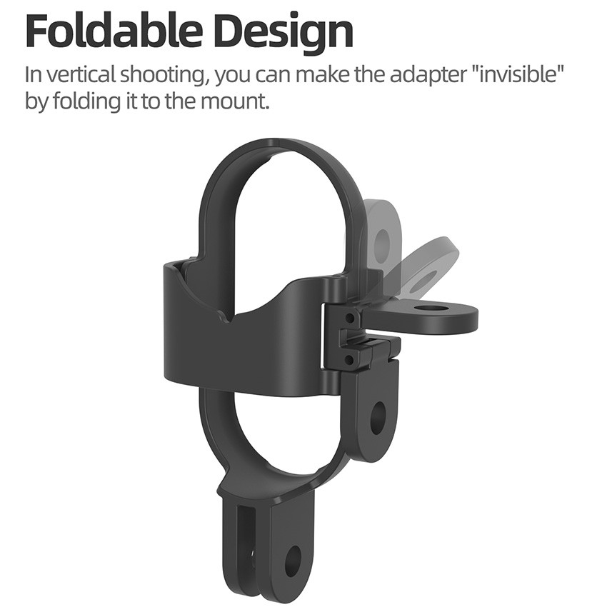Plastic Foldable Vertical-Horizontal Mount Adapter for Insta360 GO 3S/GO 3