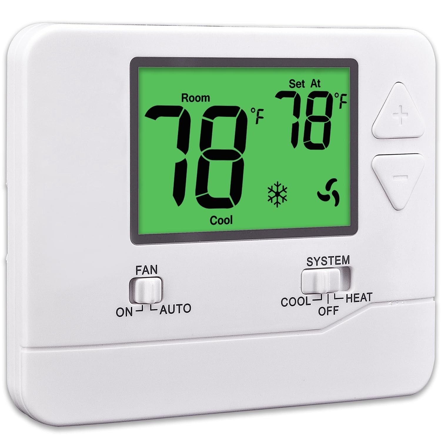 Suuwer Non-Programmable Digital Thermostat 1 Heat 1 Cool 24V S701