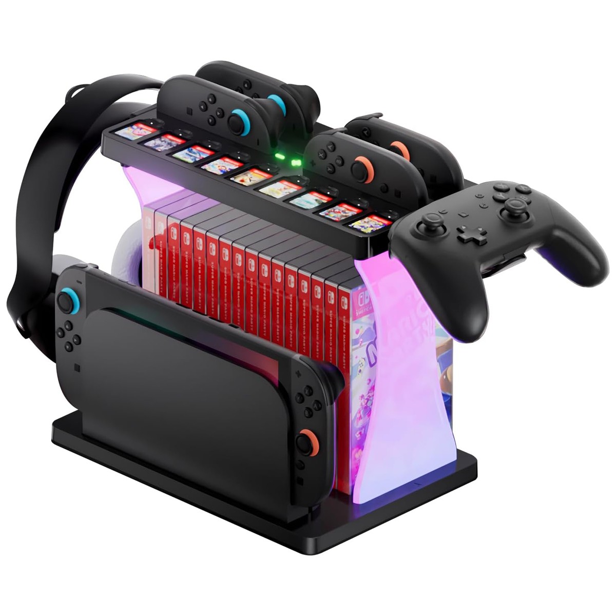 Storage Station Charging Dock for Switch 2 with Dual Controller Holder