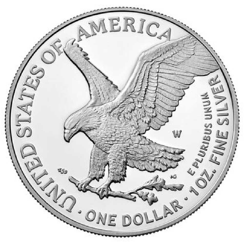 2023-W Proof $1 American Silver Eagle Box, OGP & COA