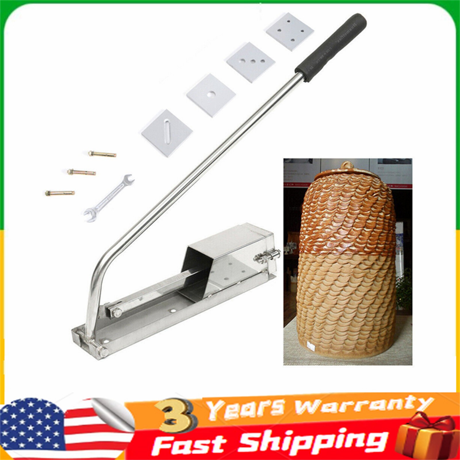 NEW Clay Extruder For Pottery& Ceramics Stainless Steel Tool Wall-Mounted USA