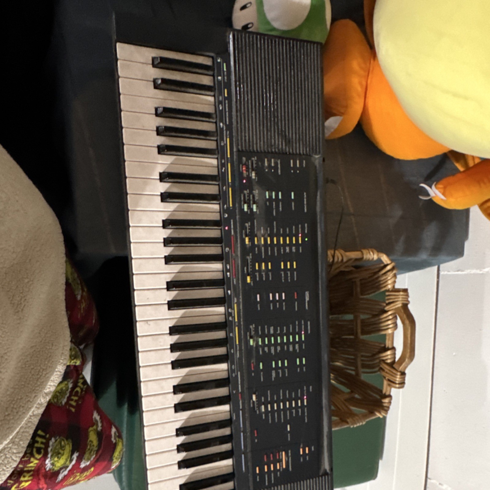 Yamaha 49-Key Electronic Keyboard Black, with stand