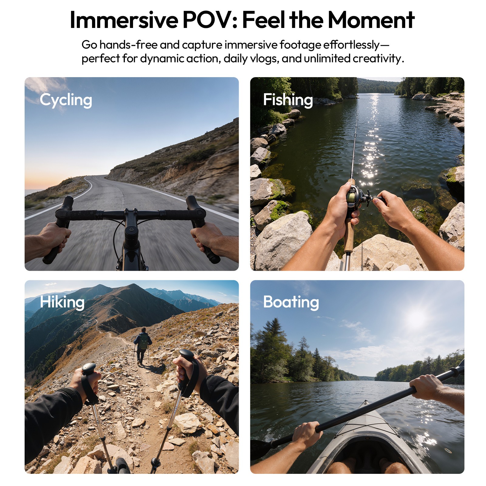 Ulanzi CM029 Adjustable Head Strap Mount for Action Cameras & Smartphones