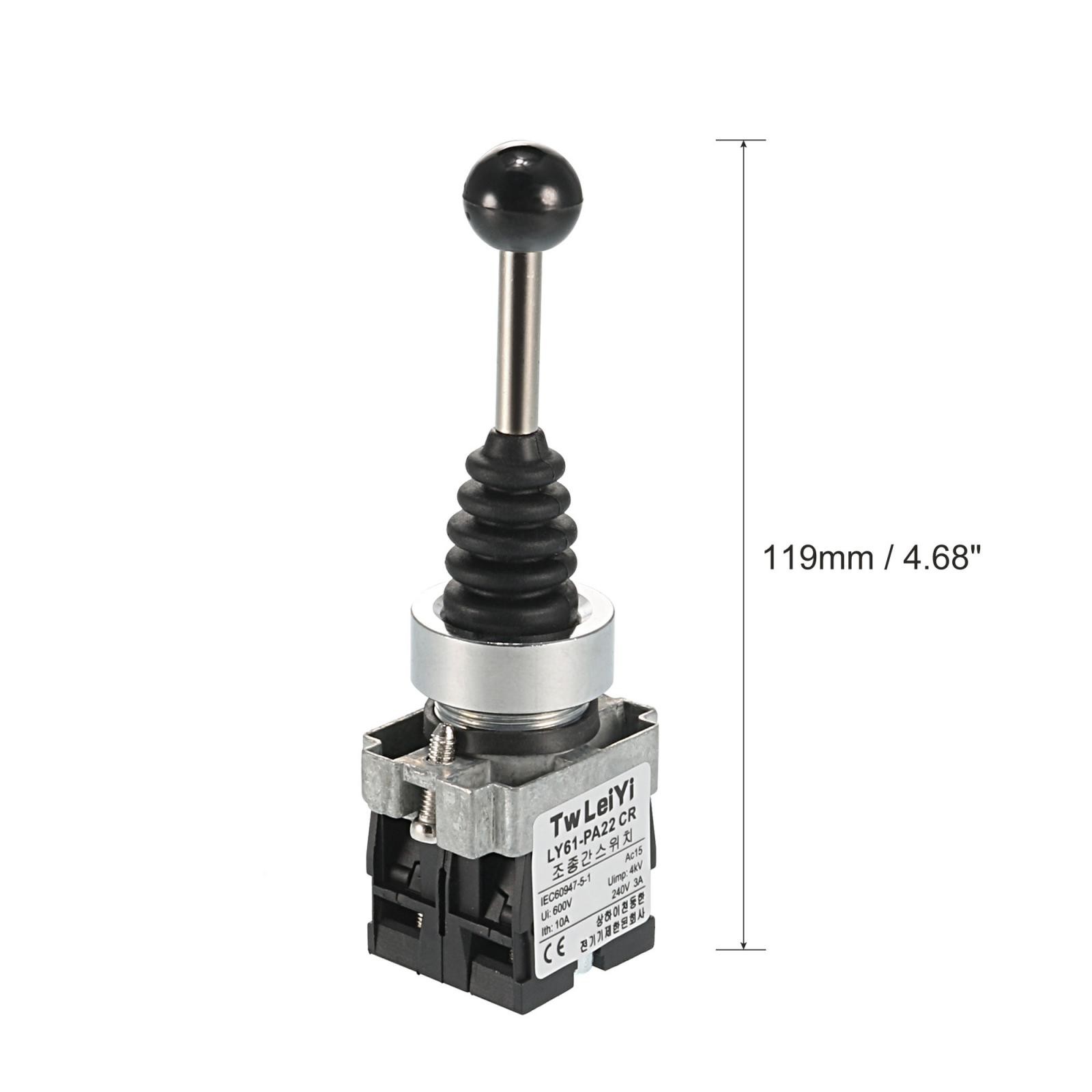 Joystick Switch Controllers 2 Position 2NO Momentary Type AC 600V 10A