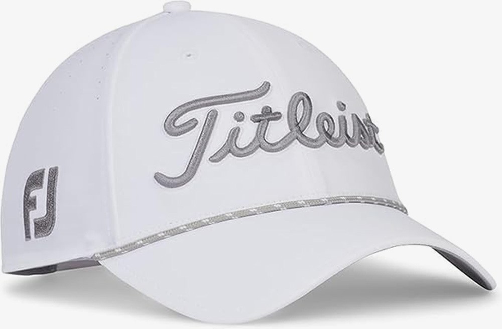 NEW Titleist Tour Breezer White/Gray Golf Hat/Cap OSFM (Closeout)