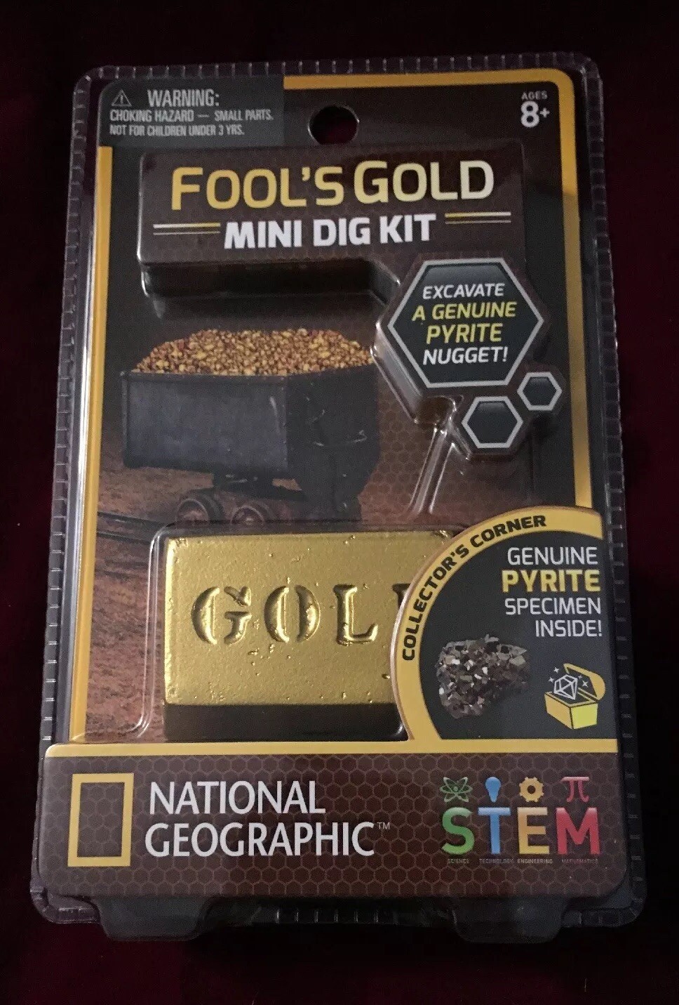National Geographic Fool’s Gold mini dig kit.  STEM Activity. NIB