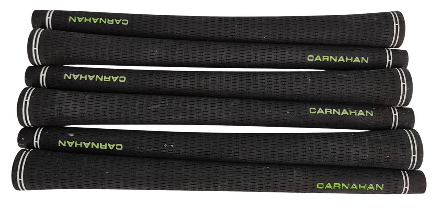 Golf Pride Tour Velvet Golf Grips Black Carnahan in Green Lot of 6 Grips 10.75"