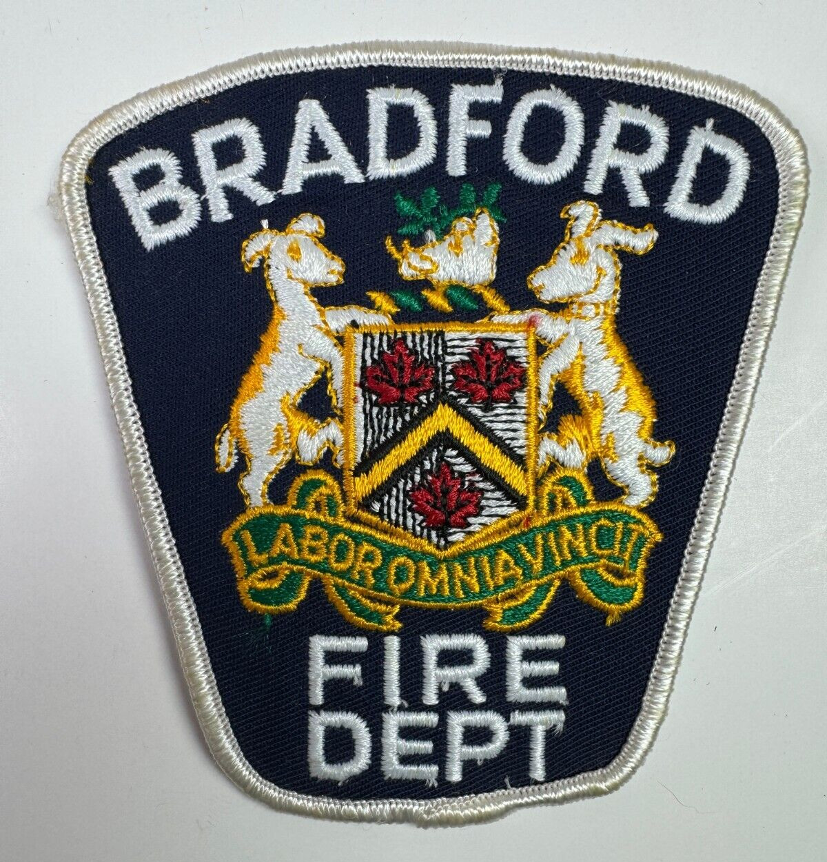 Bradford Fire Canada Patch O9
