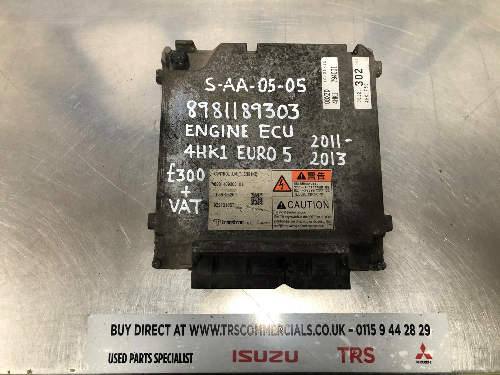 Isuzu Used Engine ECU 4HK1 Euro 5 2011-2013 8981189303(1)