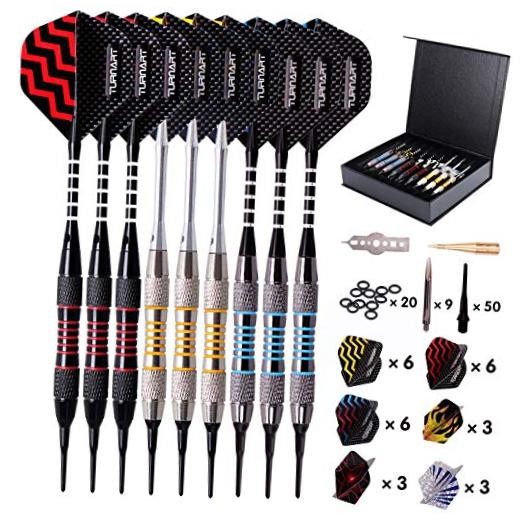 Darts Plastic Tip - Professional Soft Tip Darts Set for Electronic Tungsten