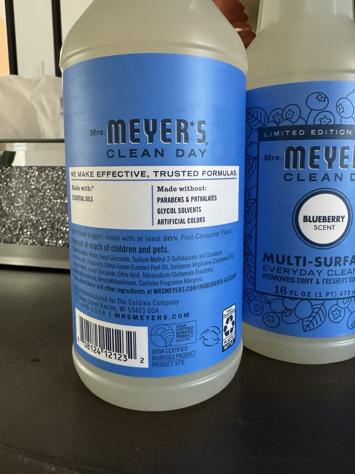 Mrs Meyers LIMITED EDITION Multi-Surface Cleaner BLUEBERRY 2 Pack