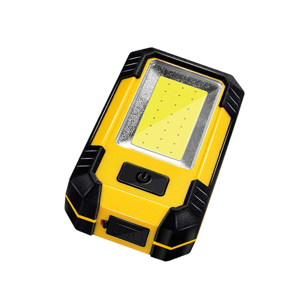 Portable LED Rechargeable Work Light, Aluminum Rechargeable for Home (Yellow)
