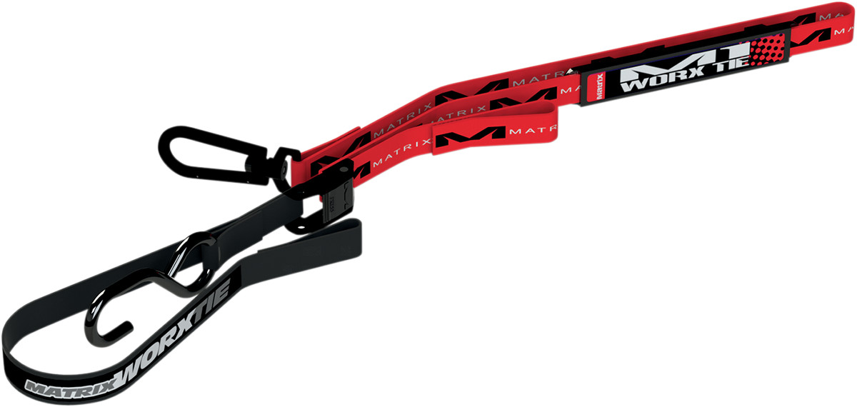 Matrix Concepts Worx Tie-Downs 1in Red Nylon 1200lb Strength Universal M1 102
