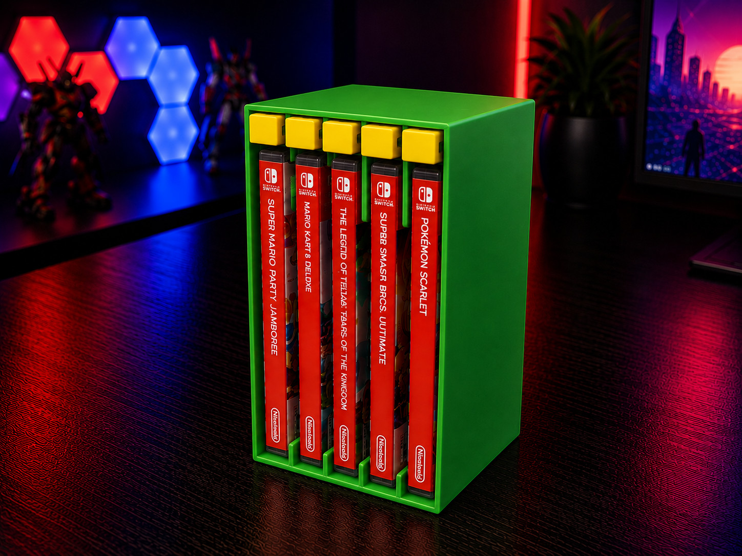 Nintendo Switch Game Holder – 5 Game Capacity | Ejection Mechanism