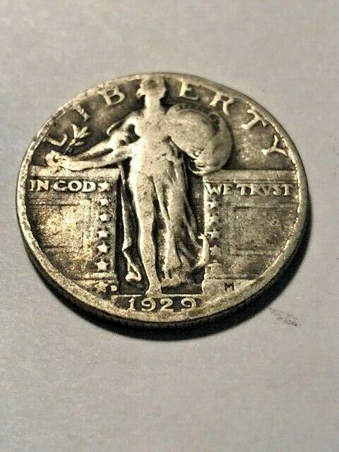 1929-D Standing Liberty Silver Quarter Fine #14733