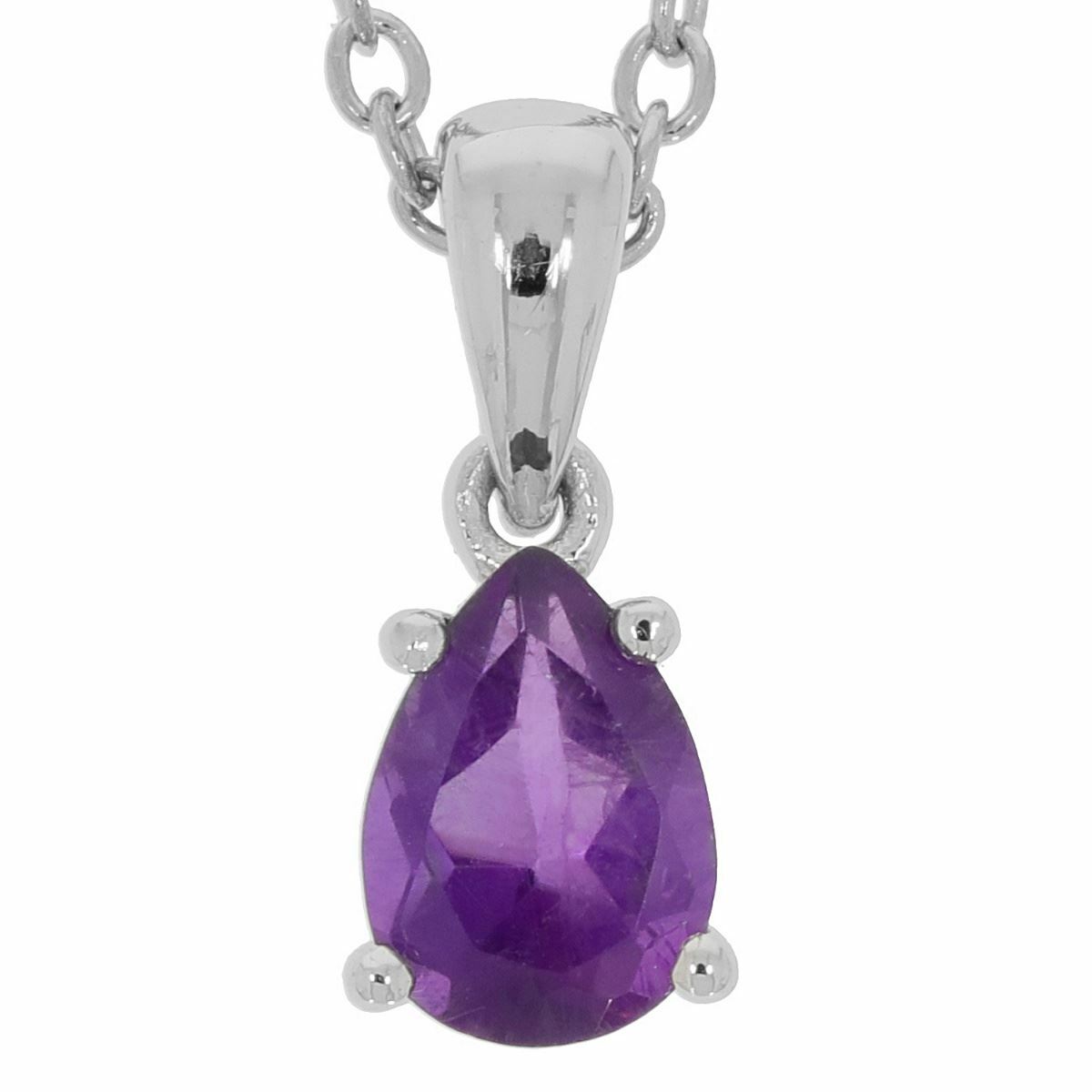 Sterling Silver Semi Mount Pendant Setting PE 7X5mm Topaz or Moissanite
