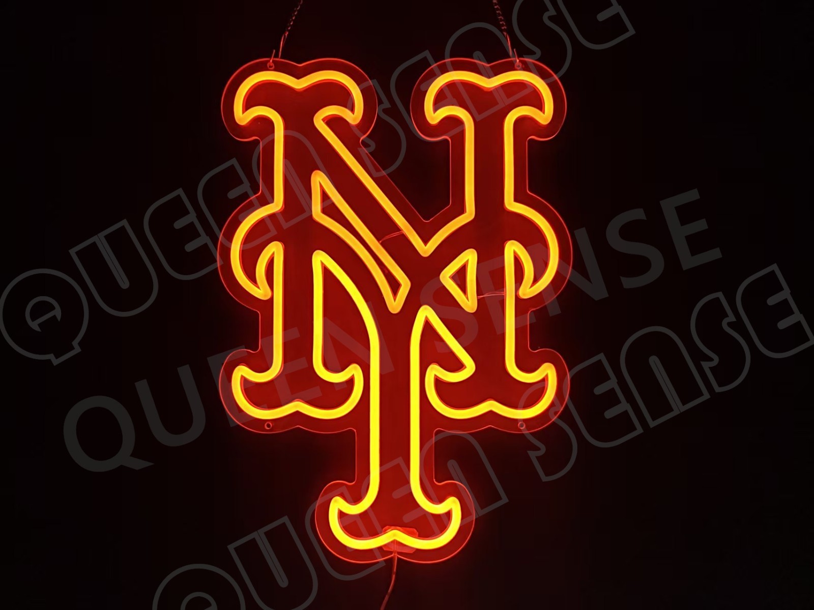 16"x12" New York Mets Baseball Bar LED Neon Sign With Dimmer USB Powered Light