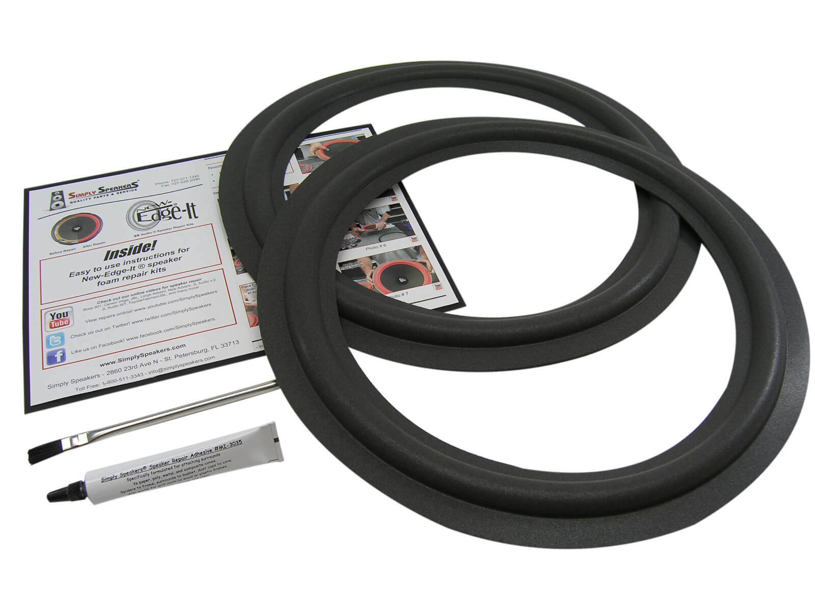 Realistic Mach 2, Mach Two, Mach II, Radio Shack Woofer Repair Kit FSK-15MACH2