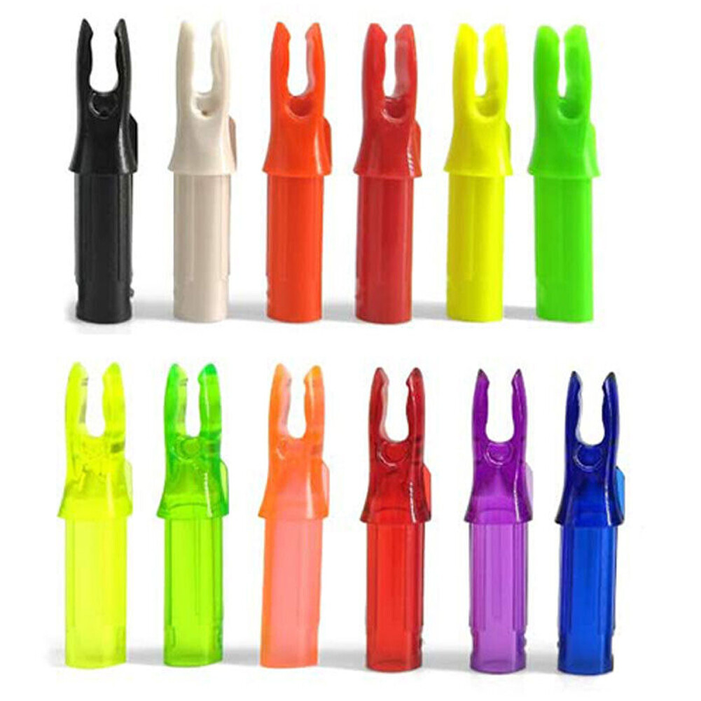 50pcs Arrow Nocks ID6.2mm Insert Tails Plastic Archery Arrow Shaft bow DIY USA