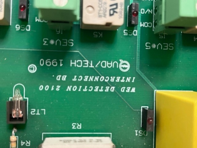 Quad Tech 39837 Wed Detection 2100 Interconnect Board QTI USA