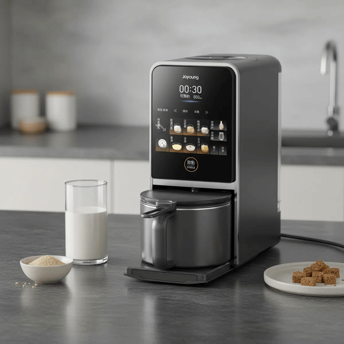 Joyoung DJ12N-K7G Self-Cleaning Soymilk Maker | 53dB Ultra-Quiet NEW