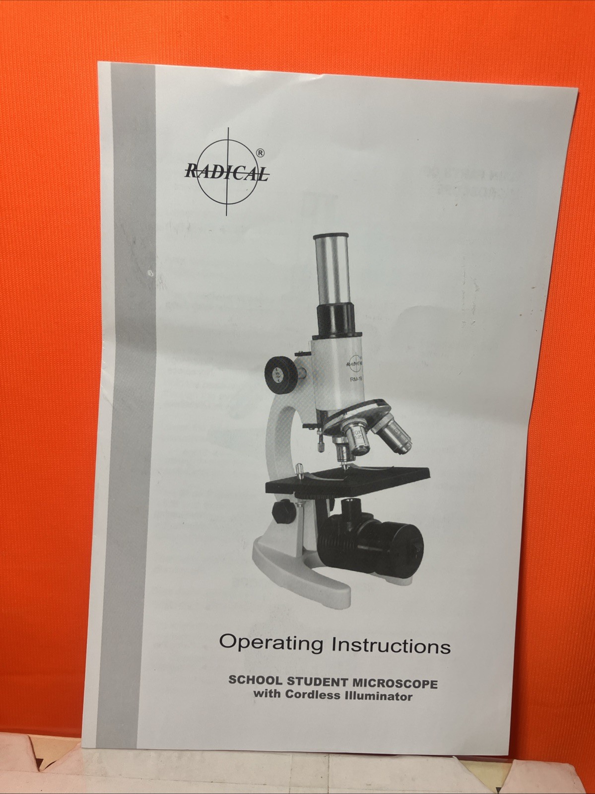 Radical RM-1B Student Microscope with LED Light and Slide Kit