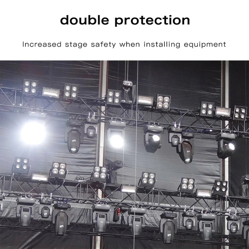Stainless Steel Safety Cable For Stage Lighting And DJ Equipment Fixation Wire
