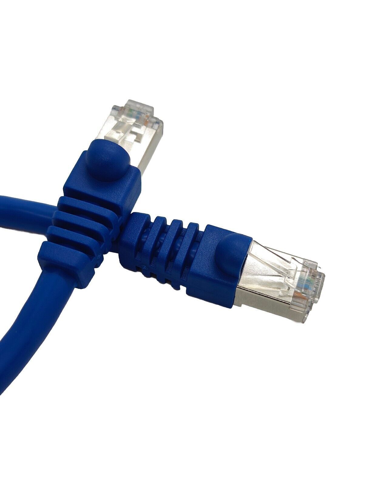 50Ft Cat6a SFTP 26AWG Shielded Patch Cable 100% Pure Copper Wire
