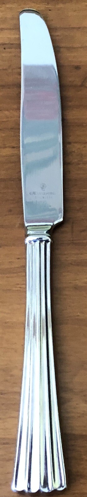 Waterford COVINGTON Stainless Steel Flatware Silverware Dinner KNIFE Knives Fan