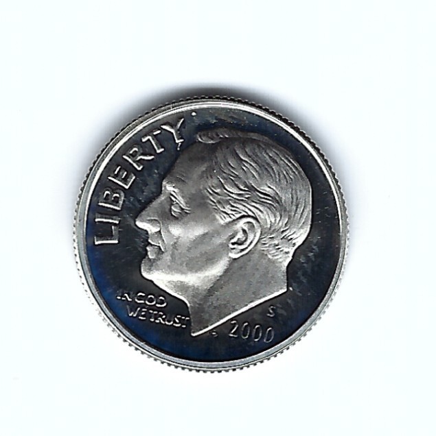 2000 S Silver Proof Roosevelt Dime - 90% Silver