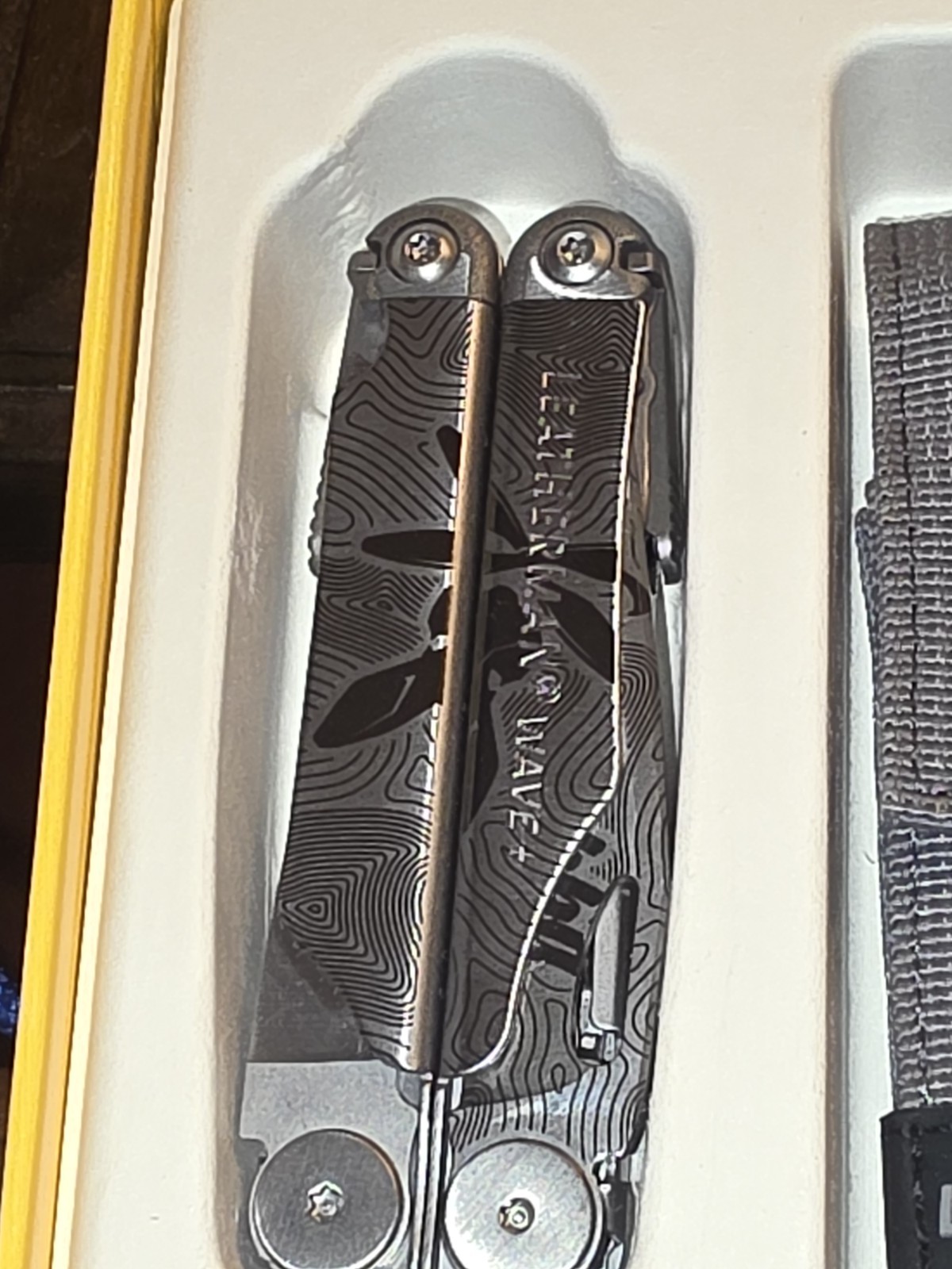 RARE Custom Shop Leatherman Wave Plus Multi-Tool Black & Silver Design New Nice