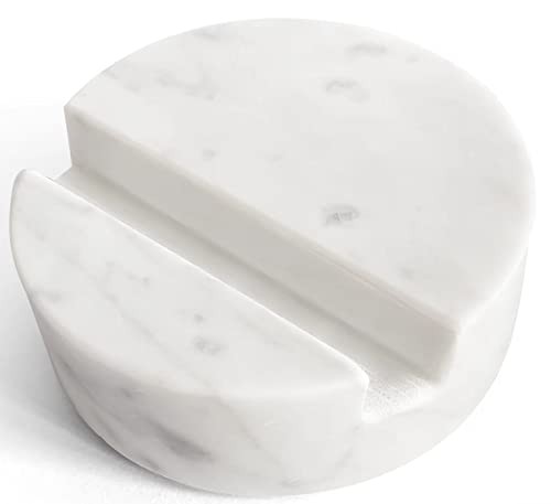 Luxurious Marble Cell Phone Stand Holder for Cellphone Tablet On Desk, Solid