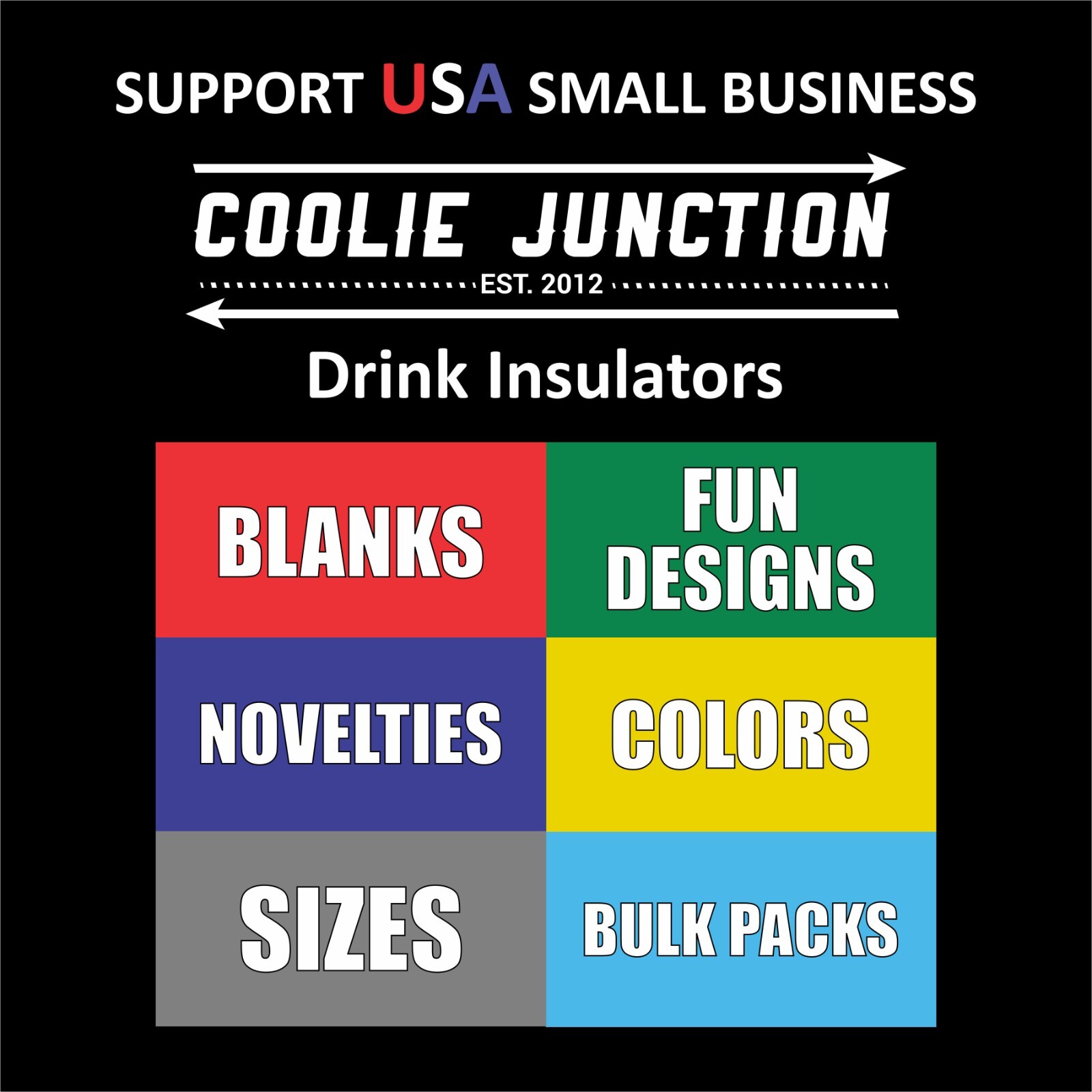 Blank Foam Collapsible Regular Can Coolie; Choose Color and Quantity