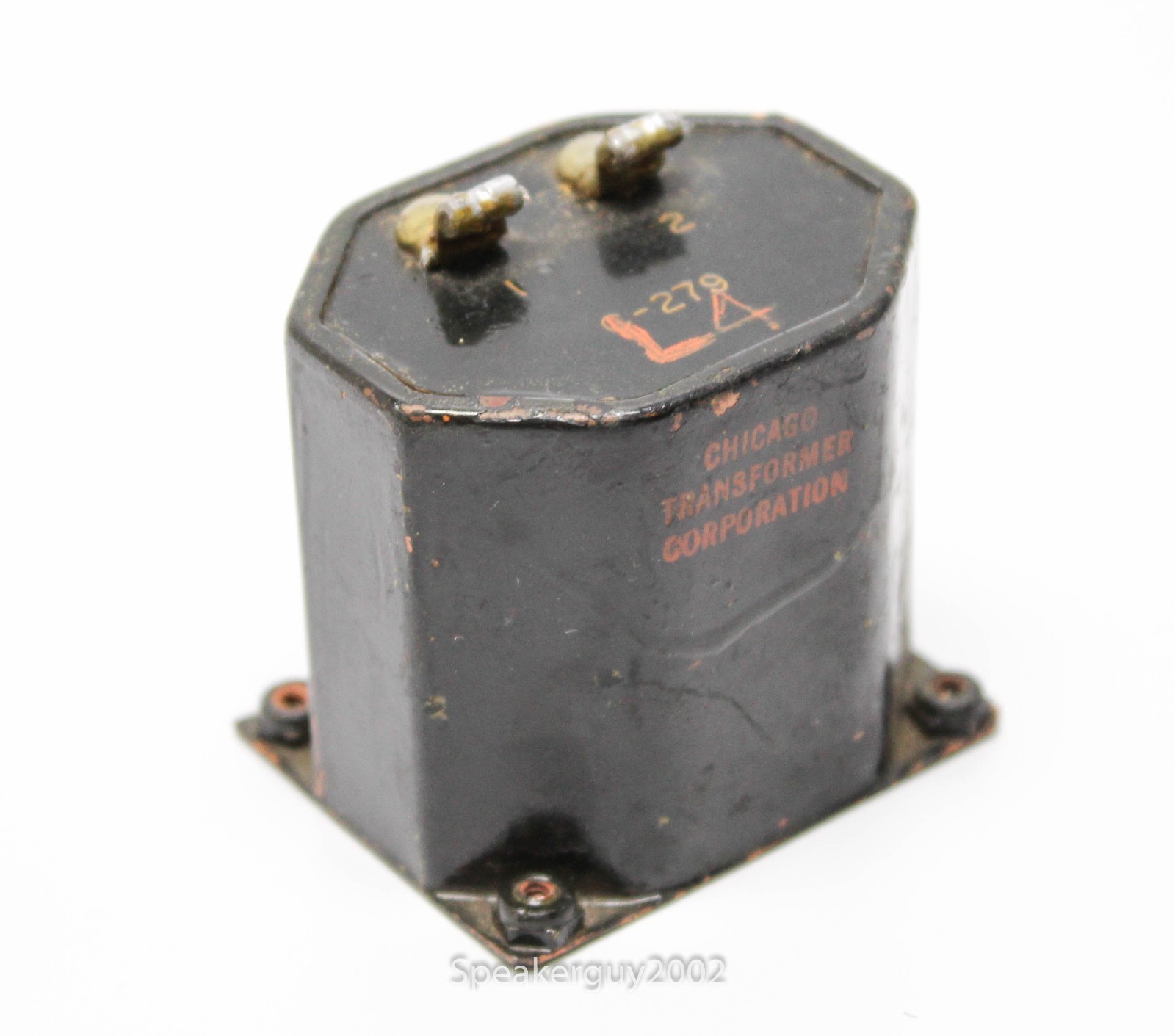 Vintage Chicago Transformer Shielded Power Supply Choke / 10.3H 486 Ohm -- RM12