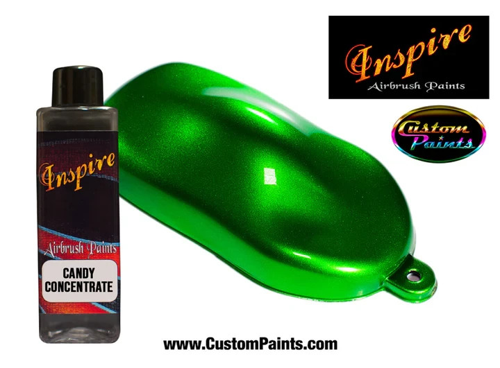 Inspire Candy CONCENTRATE Green 4oz (SOLVENT), CUSTOM PAINT, ARTIST, Low Rider