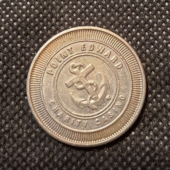POINT EDWARD CHARITY CASINO TOKEN! e5481UXX