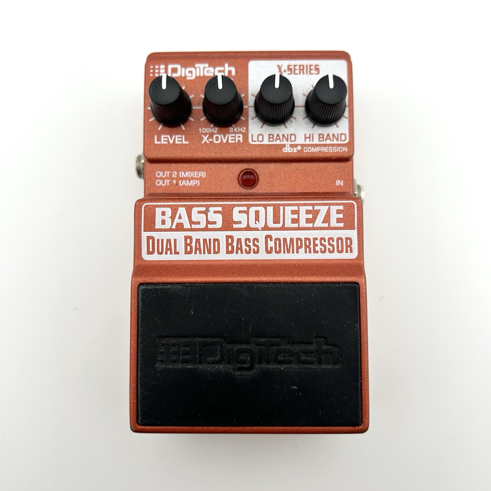 DigiTech Bass Squeeze Dual Band X-Series Compression Effect Pedal VINTAGE