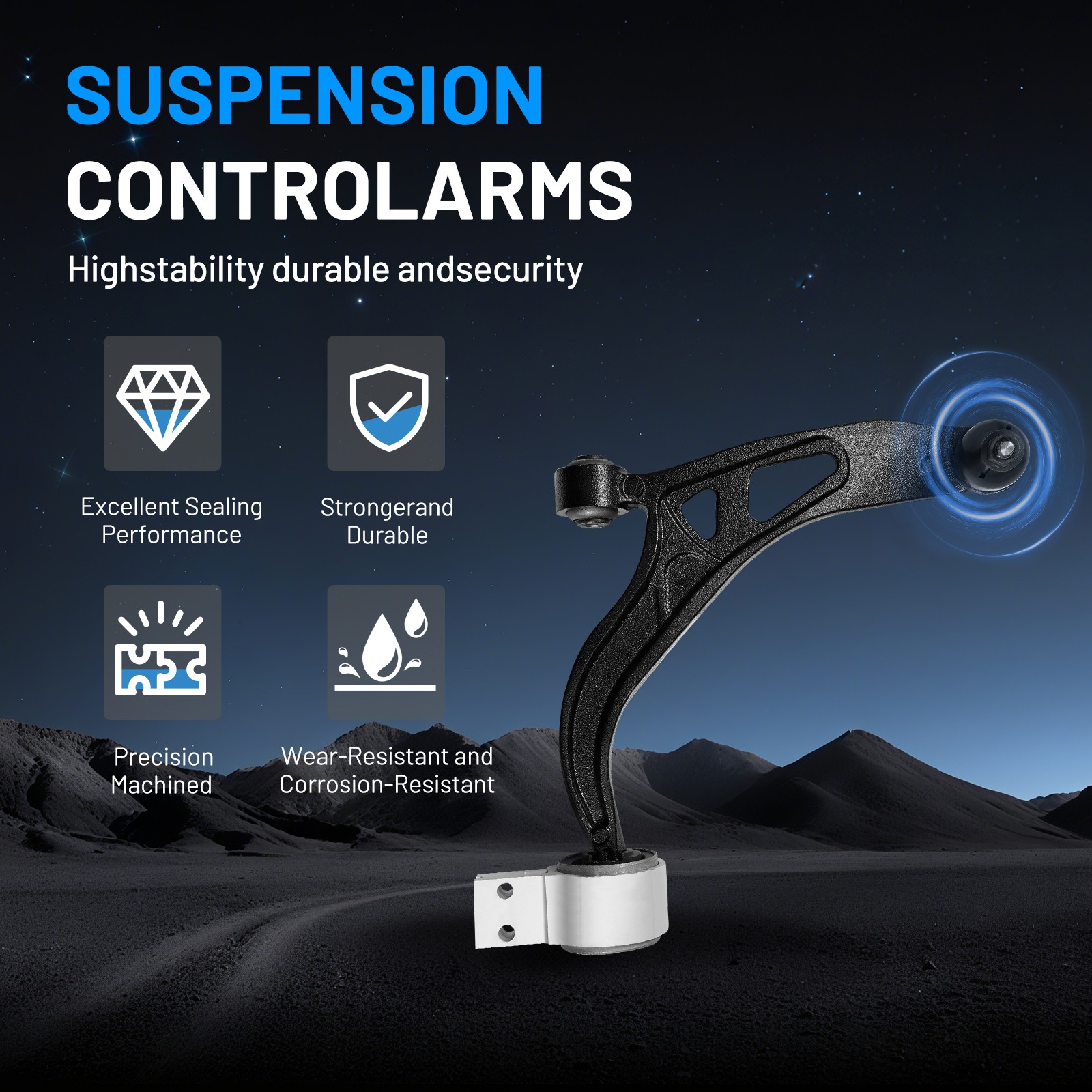 Front Lower Control Arms with Ball Joints Assembly For 2011-2019 Ford Explorer