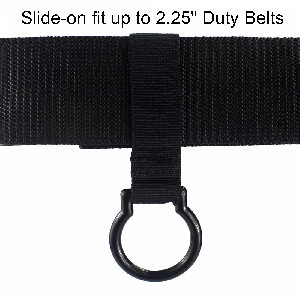 Tactical Outdoor C-Cell Flashlight Holder Black Slide-On Flashlight Ring Holder