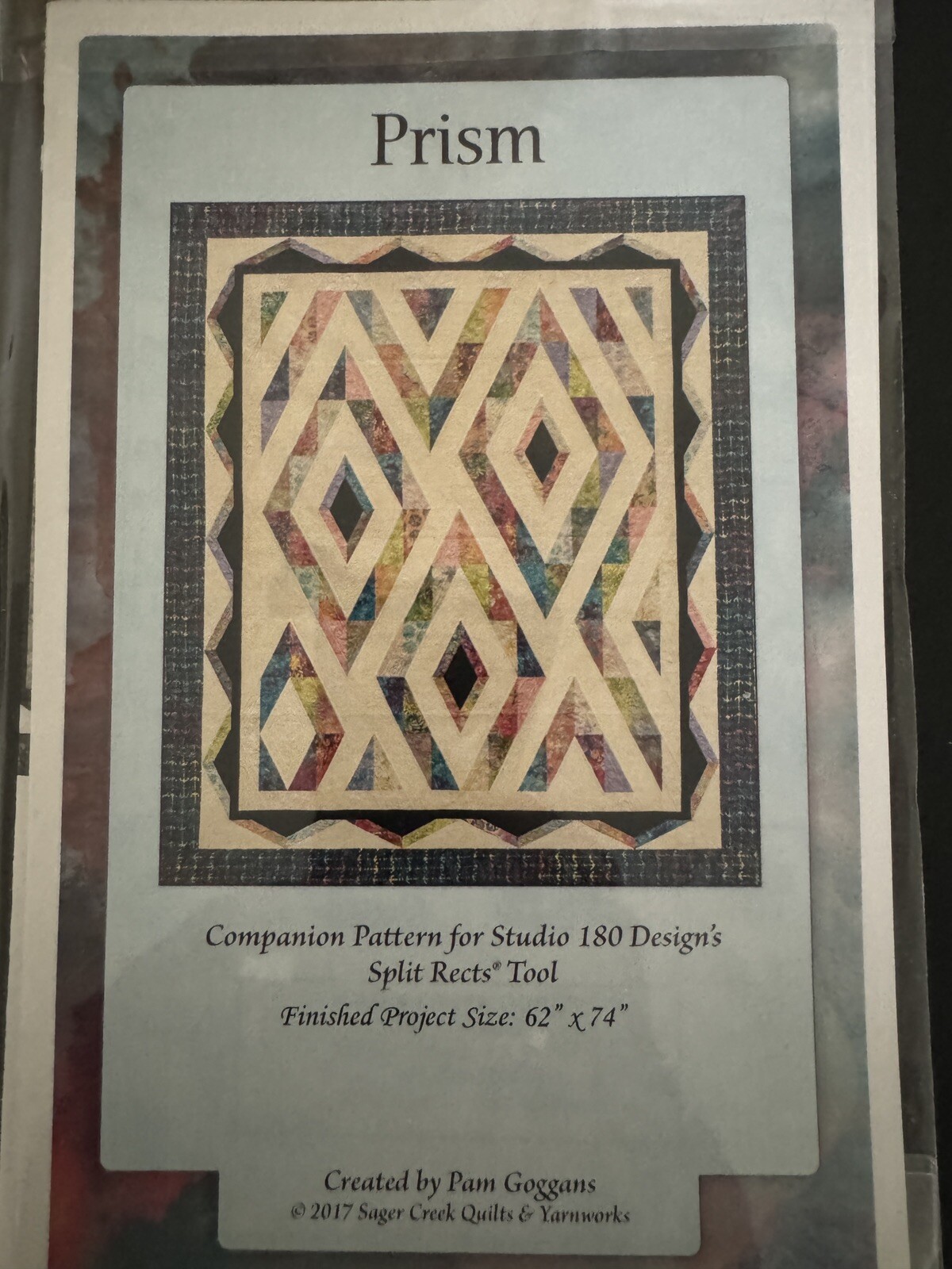 Sager Creek Quilts & Yarnworks PRISM 2017 Quilt Pattern 62x74