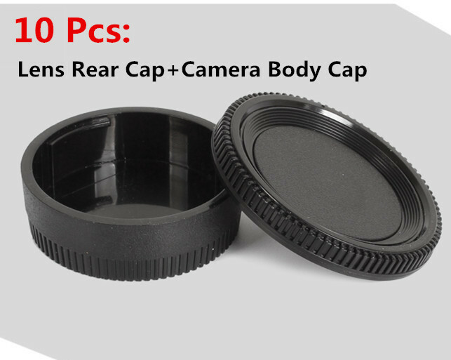 10 Pcs AI Mount Lens Rear Cap Lens Back Cover + Camera Body Cap Cover for Nikon