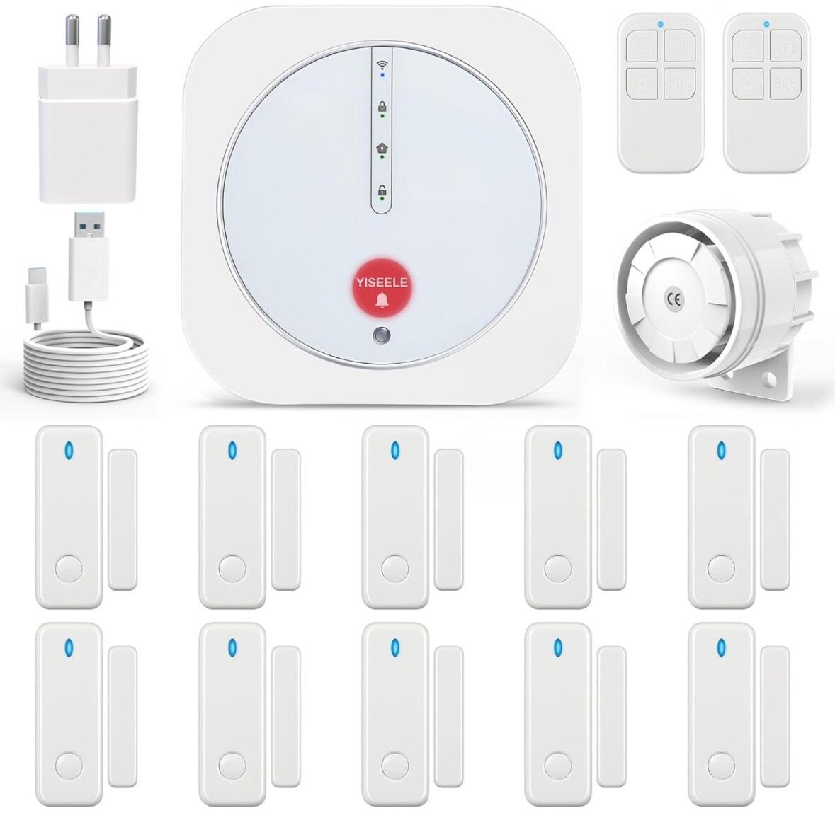 Door Alarms for Kids Safety, Alarm System for Home Security with APP, Wireles