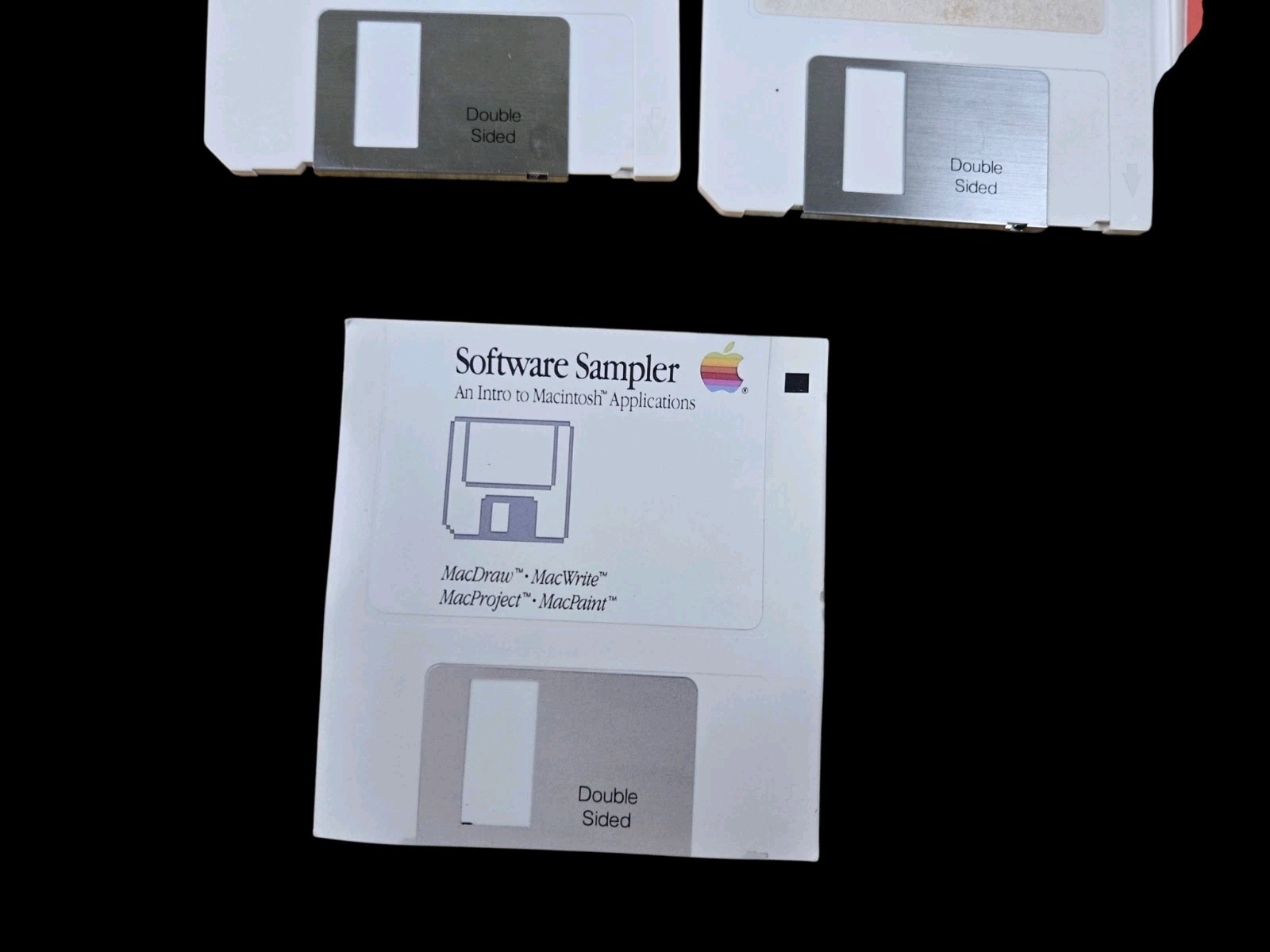 Apple Macintosh Plus Complete CIB Box Set software Disks Sticker Sealed Vtg