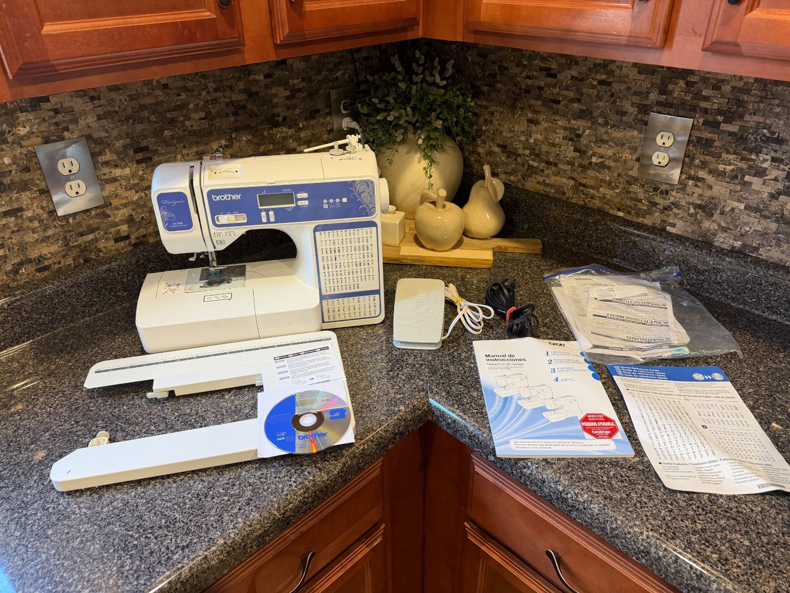 Brother Sewing Machine Designio DZ2400 CD & manuals