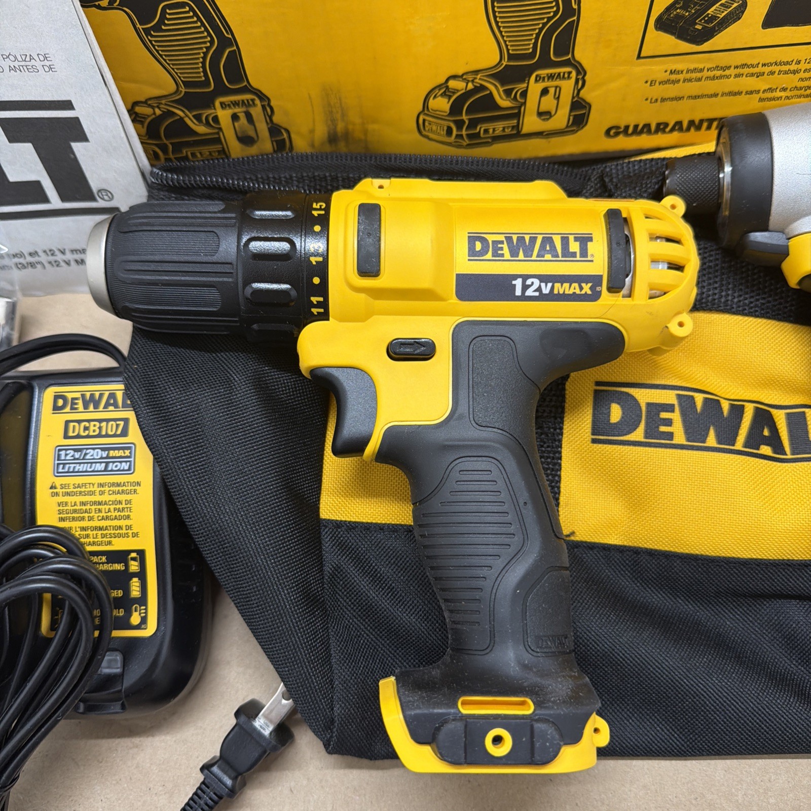 DEWALT DCK211S2 12V MAX* Lithium-Ion Drill/Driver & Impact Driver Combo Kit