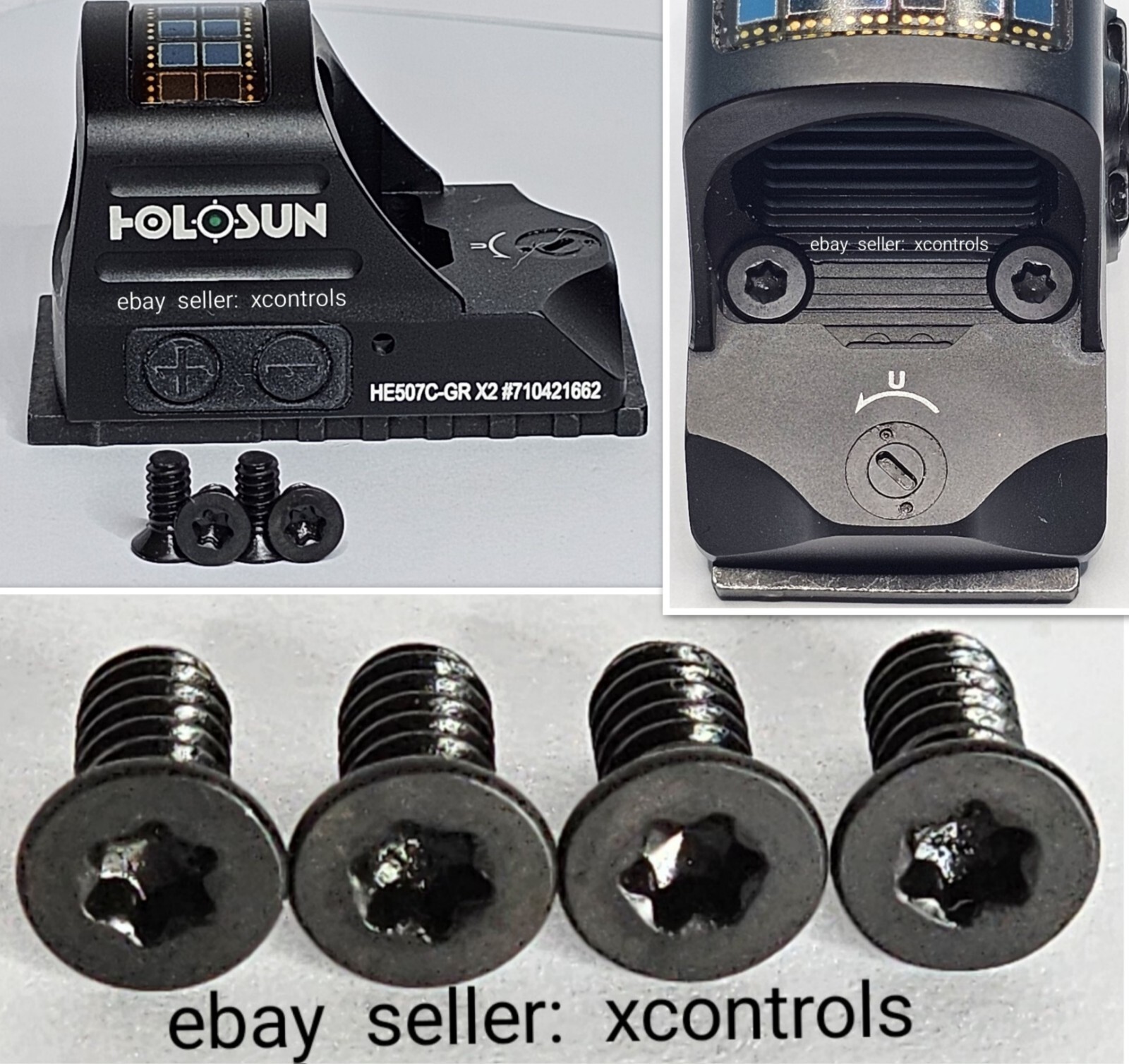 Holosun 407C / 507C / 508T TORX Mounting Screws / Custom Made