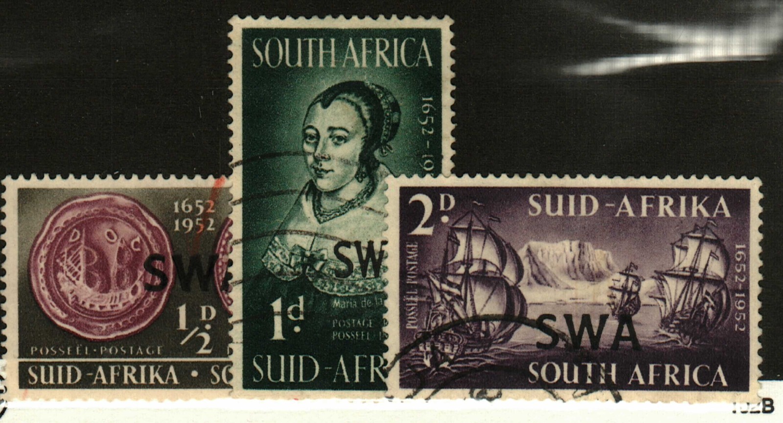 Southwest Africa #166-8 used